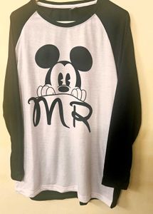 Plus Size Mickey &amp; Minnie Couple Tees
