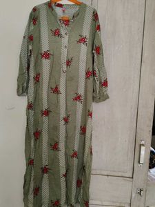 Floral Print Kurta