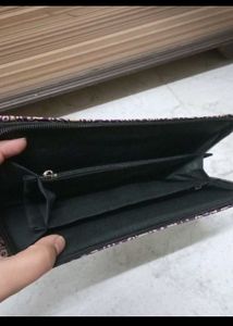 Patterned Purple Clutch