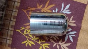 Silver Shine Stainless Steel Glasses (6-Piece)