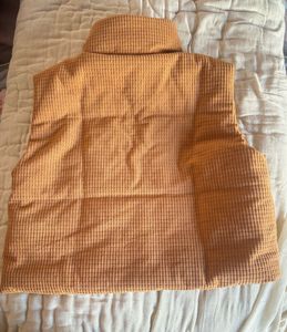 Brown Quilted Vest Coat