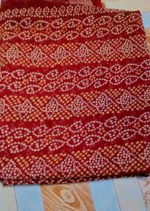 Rust Colour Bandhani....🥳❤️