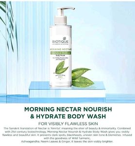 Morning nectar nourish &amp; hydrate body wash 200ml