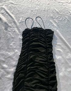 Brand New (Urbanic) Black Bodycon Ruched Dress