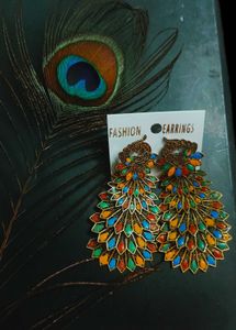 Peacock Feather Earrings