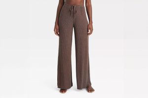 H&M Ribbed Knit Palazzo Pants