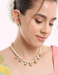 Pearl With Kundan Necklace