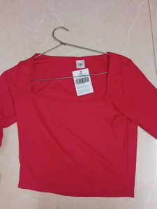 Hot Pink Long Sleeve Top