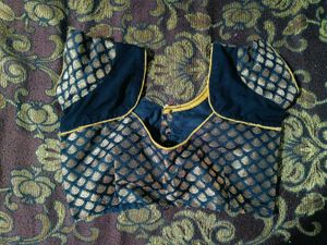Black Brocade Blouse