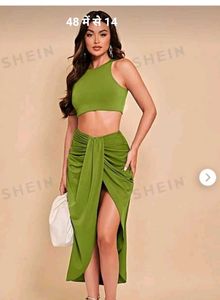 Shein Light Green Two-Piece Set