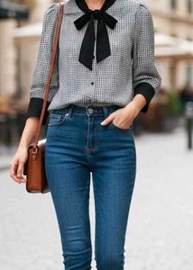 Tie-Neck Blouse