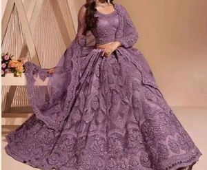 Designer Embroidered Ethnic Chain Work Lehenga cho