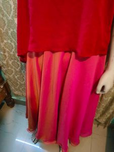 Elegant pink Ethnic Gown