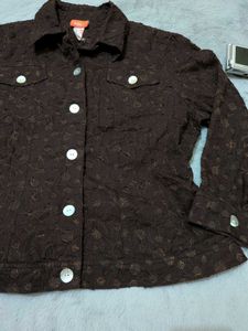 Heart of Palms brown lace jacket