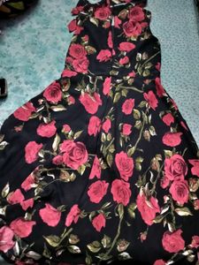Floral Print Fit &amp; Flare Dress