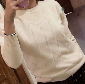 Cream Knit Pullover Sweater