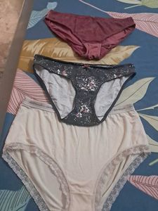 Combo  Of Nine Pure Cotton  Imported Fabric Panty