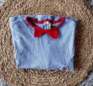 Striped Sailor Dress with Bow