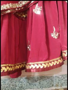 Beautiful Round Kurti With Lehenga Style Dress 💞