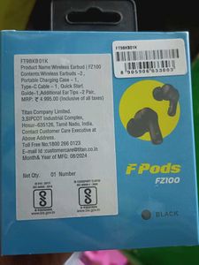 New sealed Fastrack FPods FZ100