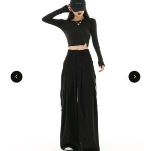 Wide Leg Black Pants