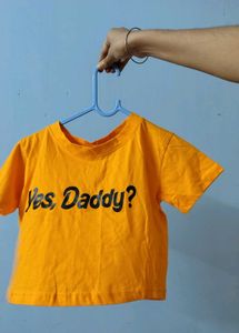 Yellow Graphic Print Tee