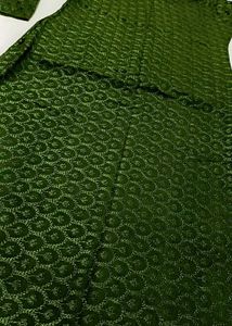 Festive Green Lace Kurti – Ethnic Elegance