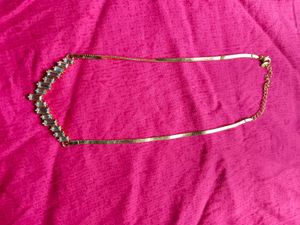 Elegant Crystal Golden Polish Neckpiece