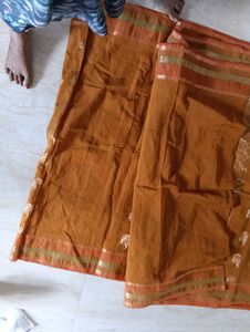Mustard Colour Saree Fall Done