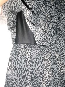 Tiered Animal Print Dress