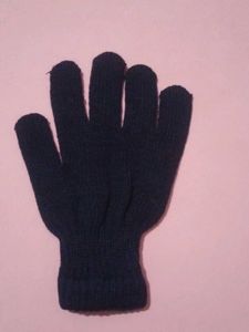 Blue Knit Glove
