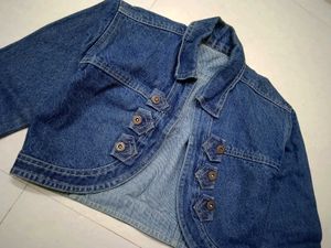 Vintage Cropped Denim Jacket