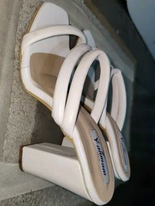 White Strappy Heeled Sandals