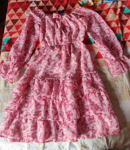 Floral Print Tiered Dress