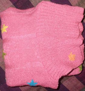 Designed Carrot Color Turtleneck Sweater