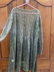 Olive Crochet Cover-Up