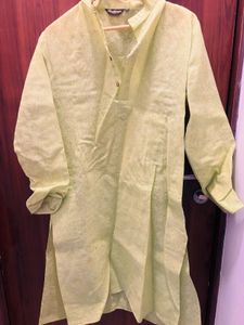 Casual Green Cotton Kurta