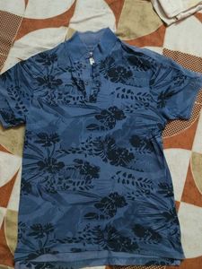 Floral Print Polo Shirt