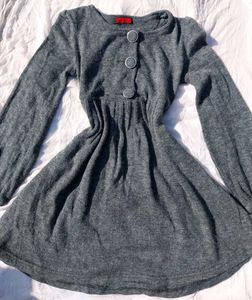 Charcoal Sweater Frock