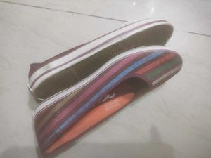 Striped Ballerinas