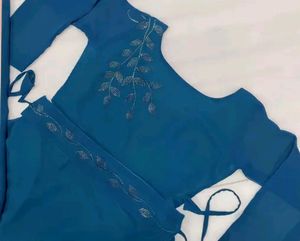 Stylish Women Gown With Dupatta &amp; Belt