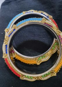 Bangles with Colorful Beads