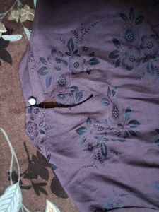 Vintage Floral Print Blouse