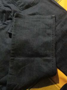 Dark Denim Flared Baggi Jeans