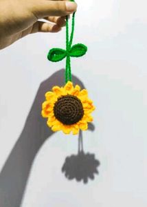 Crochet Sunflower Charm
