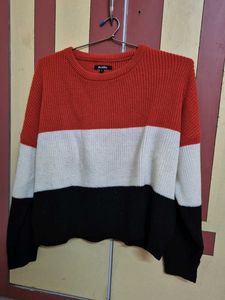 Color Block Knit Sweater