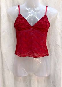 301611. Red Lace Cami Top