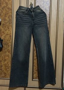 Wide Leg Denim Jeans