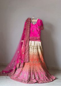 Heavy Embroidered Bridal Lehenga Choli Set