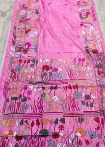 Kantha Embroidery Saree